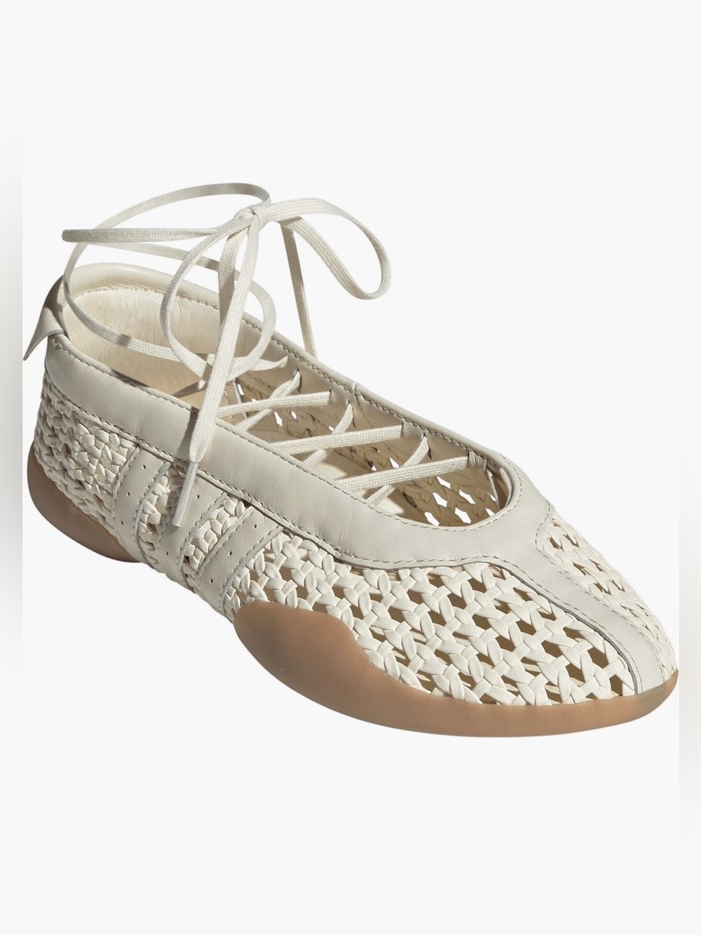 Adidas Women’s Taekwondo Mei Ballet Basketweave Cream White NWT